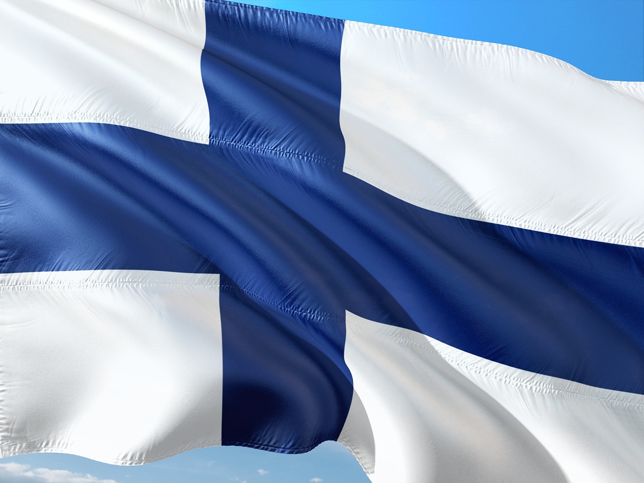 Finlands flagga.