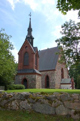 Helsinge kyrka S:t Lars som ligger på Kyrkovägen 45 i Vanda.